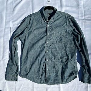 J. Crew Men’s Blue Jean Button Down Shirt, Size XL